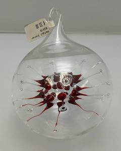 lot 40 image: EST. $45.00-$75.00 Hofgut Sternen UFO- Spinnekugel German Hand Blown Atomic Virus Glass Ornament