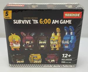 lot 82 image: Survive Till 6AM Game Building Blocks Five Knights At Freddys  (Factory Sealed)