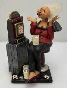 lot 83 image: Vintage Oh You (BETTY) Gambling Slot Machine Figurine 7.5 Tall