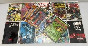 lot 91 image: Misc. Vintage Comics Including 50 Cent Spiderman And More (Bagged And Carded)