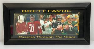 lot 106 image: Framed Behind Glass BRETT FARVE Passing Through The Years 10 x 20 12