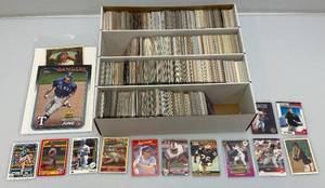 lot 117 image: Misc. Unsorted Baseball Cards Some In Protective Sleeves