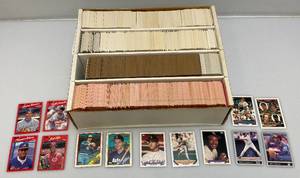 lot 119 image: Misc. Unsorted Baseball Cards Some In Protective Sleeves