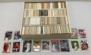 lot 121 image: Misc. Unsorted Baseball Cards Some In Protective Sleeves