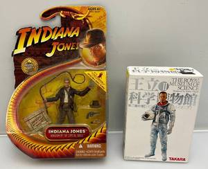 lot 128 image: Misc. Collectible Action Figures Including Indiana Jones And Takara The Royal Museum Of Science II Invasion Mini Figurine Martians (New Old Stock)