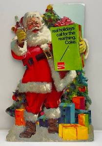 lot 164 image: Vintage Santa Claus Coca- Cola  Store Display 26 12