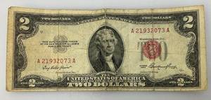 lot 186 image: Series 1928  $5 Red Note (In Protective Sleeve)