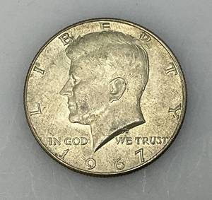 lot 194 image: 1967 Kennedy Silver Half Dollar