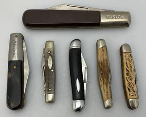 lot 202 image: Misc. Pocket Knives Including BARLOW And More