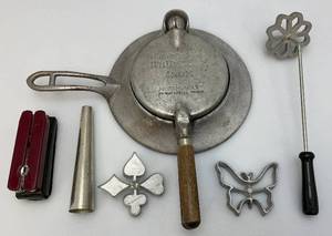 lot 204 image: Vintage Nordic-Ware Scandinavian Krumkake Iron And More