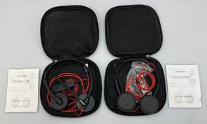 lot 214 image: Two Pair Of Plantronics Blackwire 3200 Series Headphones (New)