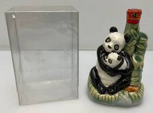 lot 216 image: Vintage Miniature Oriental Panda Bear Decanter (In Original Box) And
