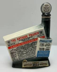 lot 220 image: 1968 Collectible Jim Beam The Antique Trader National Directory Of Antique Dealers Decanter 10 34