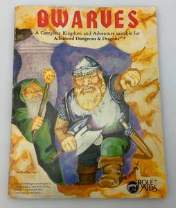 lot 227 image: Vintage DWARVES A Complete Kingdom And Adventure Suitable For Advanced Dungeons And Dragons Role Aids