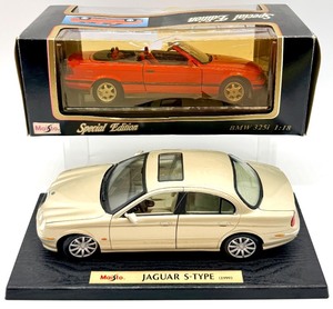 lot 80 image: Maisto Special Edition Jaguar S-Type (1999) & BMW 325i Convertible (1993) 118
