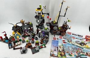 lot 1 image: LEGO Angry Birds Movie Bundle with Manuals and Minifigures
