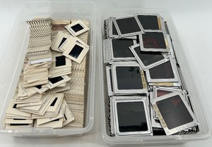 lot 27 image: Collection of Vintage 35mm Photo Slides in Cardboard and Metal Mounts