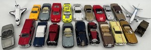 lot 116 image: Lot of 20 Die-Cast Model Cars, Airplanes, and Space Shuttle Including 1987 Cadillac Allante Pewter