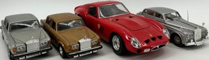 lot 118 image: Set of 4 Diecast Model Cars Including Ferrari and Rolls-Royce