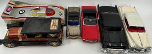 lot 127 image: Collection of 6 including Vintage Diecast Model Cars and Ceramic Whiskey Decanter