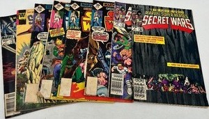 lot 146 image: Collection of 8 Vintage Marvel and Sci-Fi Comic Books Including Star Wars, Secret Wars, Star Trek, and Krull