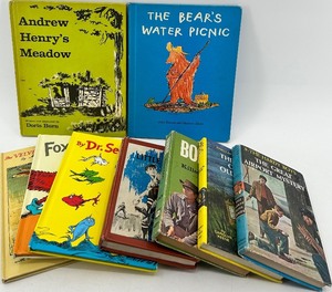 lot 156 image: Vintage Childrens Book Collection Including Dr. Seuss, Hardy Boys, Nancy Drew, and More - 9 Books