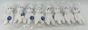 lot 169 image: Set of 8 Pillsbury Doughboy Plush Toys with Tags, Unopened