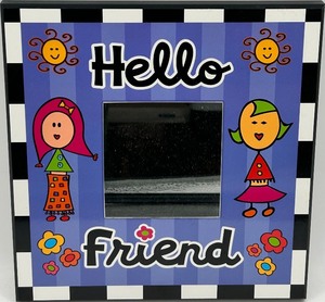 lot 173 image: Hello Friend Decorative Picture Frame by 2Grrrls
