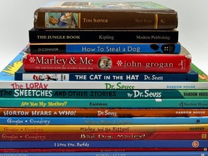 lot 59 image: Childrens Books Lot - Dr. Seuss & Kipling, Grogan & Bond