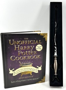 lot 60 image: The Unofficial Harry Potter Cookbook & Professor Slughorn Wand