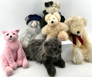 lot 180 image: Plush Toys Lot - Benton Bear - JC Penney Limited Edition & Ty Beanie Animals