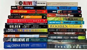 lot 187 image: Book Lot - Sports Biographies & History Titles