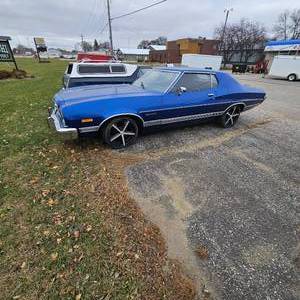 lot 1 image: 1973 Ford Gran Torino, 17,000 actual miles.  Second owner