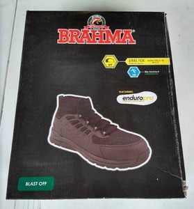 lot 27 image: Brand New Brahma Steel Tie BootsShoes - Mens 10-12