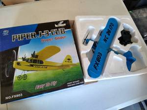 lot 37 image: Powered Piper J-3 Cub Glider