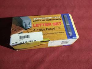 lot 70 image: Steel Letter Stamp Die Set