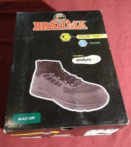 lot 73 image: Brand New Brahma Steel Tie BootsShoes - Mens 7