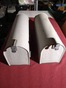 lot 76 image: (2) Large Metal Mailboxes