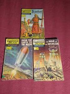 lot 126 image: (3) Classics Illustrated Comics