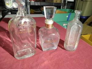 lot 133 image: (3) VintageAntique Bottles