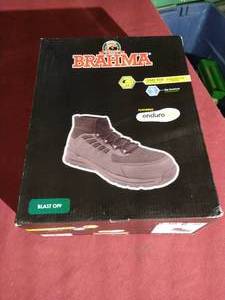lot 152 image: Brand New Brahma Steel Tie BootsShoes - Mens 10