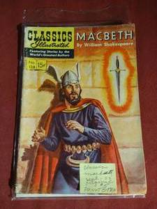 lot 165 image: Classics Illustrated #128 Macbeth - 1955 First Edition