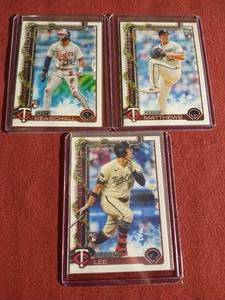 lot 188 image: (3) 2025 Topps Minnesota Twins Rookies - Keaschall, Etc
