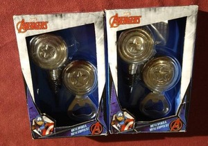 lot 220 image: (2) Captain America Bottle Opener & Bottle Stopper Sets