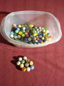 lot 249 image: Large Marble Lot - Several Uranium Glass