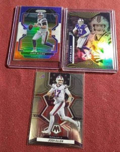 lot 271 image: (3) Josh Allen Cards - RedWhiteBlue Prizm Etc