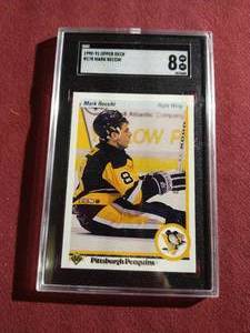 lot 275 image: 1990-91 Upper Deck Mark Recchi Rookie Card - SGC 8