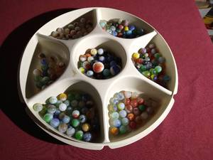 lot 303 image: Large Tray of Marbles