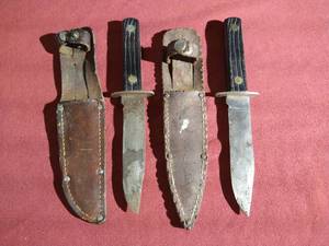 lot 342 image: (2) Vintage Fixed Blade Knives