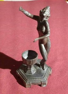 lot 377 image: Vintage French Metal Art Statue